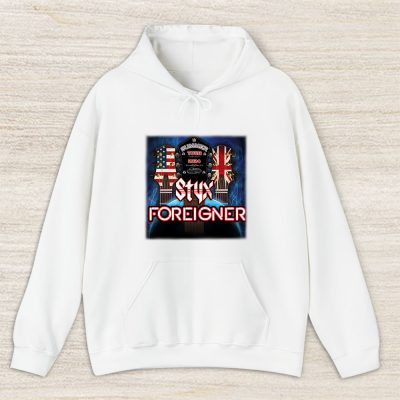 Styx And Foreigner Band Renegades Juke Box Heroes Tour 2024 Concert Unisex Hoodie TAH10339