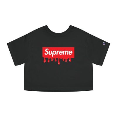 Supreme Drip Luxury Logo Champion Lady Crop-Top T-Shirt CTB2923