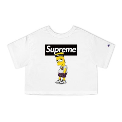 Supreme Simpsons Champion Lady Crop-Top T-Shirt CTB2943