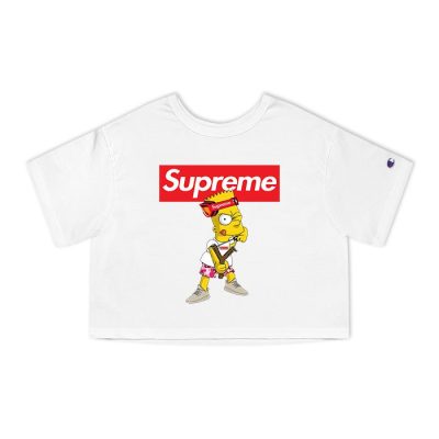 Supreme Simpsons Champion Lady Crop-Top T-Shirt CTB2948