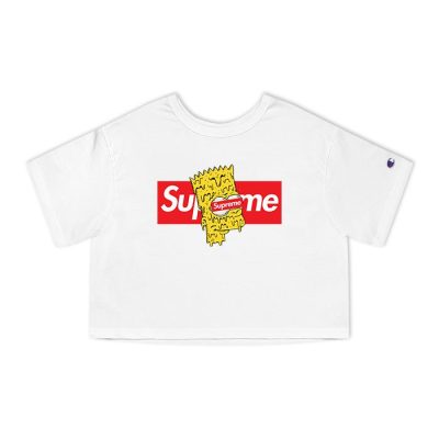 Supreme Simpsons Drip Champion Lady Crop-Top T-Shirt CTB2952