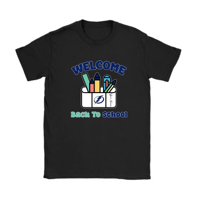 Tampa Bay Lightning X Welcome Back To School X Custom Name Unisex T-Shirt Cotton Tee TAT10741