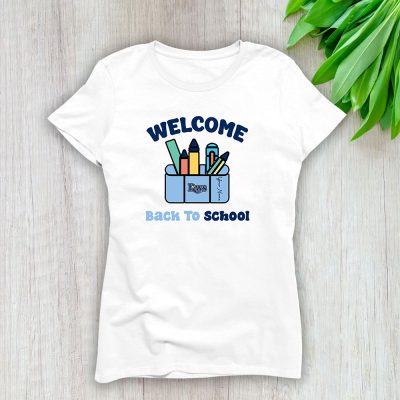 Tampa Bay Rays X Welcome Back To School X Custom Name Lady T-Shirt Women Tee LTL10467