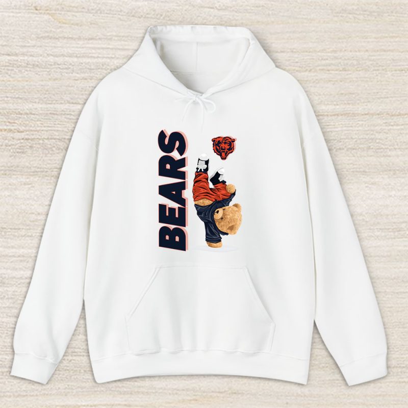 Teddy Bear Hiphop X Chicago Bears Team NFL American Football Unisex Hoodie TAH9198