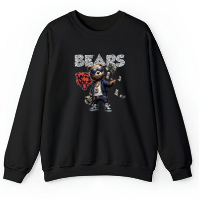 Teddy Bear Hiphop X Chicago Bears Team NFL American Football Unisex Sweatshirt TAS8829