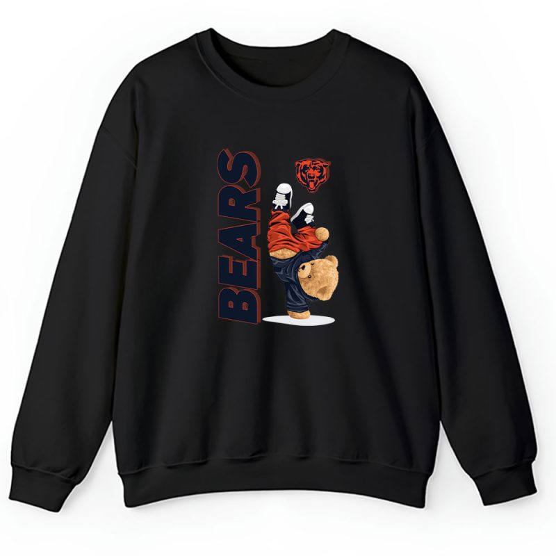 Teddy Bear Hiphop X Chicago Bears Team NFL American Football Unisex Sweatshirt TAS9198