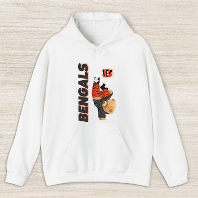 Teddy Bear Hiphop X Cincinnati Bengals Team NFL American Football Unisex Hoodie TAH9199