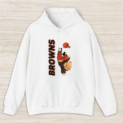 Teddy Bear Hiphop X Cleveland Browns Team NFL American Football Unisex Hoodie TAH9200