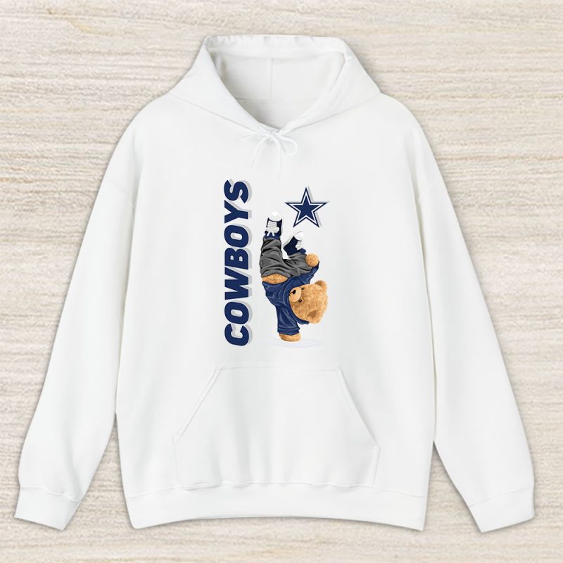 Teddy Bear Hiphop X Dallas Cowboys Team NFL American Football Unisex Hoodie TAH9201