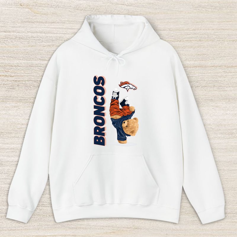 Teddy Bear Hiphop X Denver Broncos Team NFL American Football Unisex Hoodie TAH9202