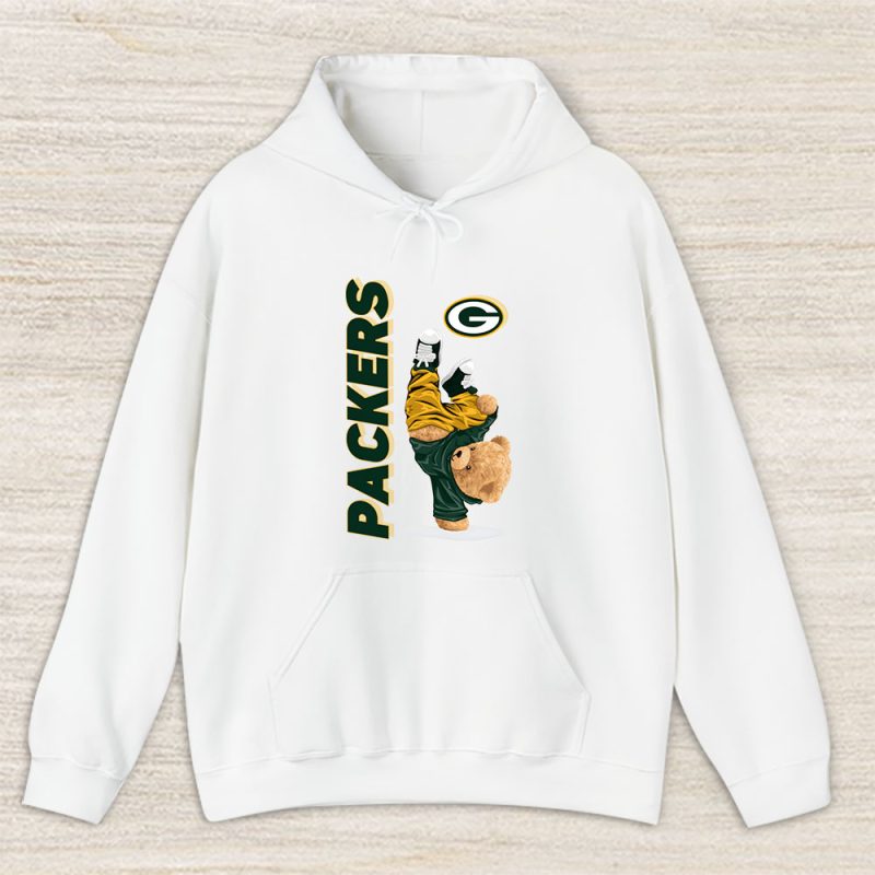 Teddy Bear Hiphop X Green Bay Packers Team NFL American Football Unisex Hoodie TAH9204