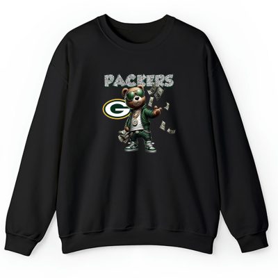 Teddy Bear Hiphop X Green Bay Packers Team NFL American Football Unisex Sweatshirt TAS8834