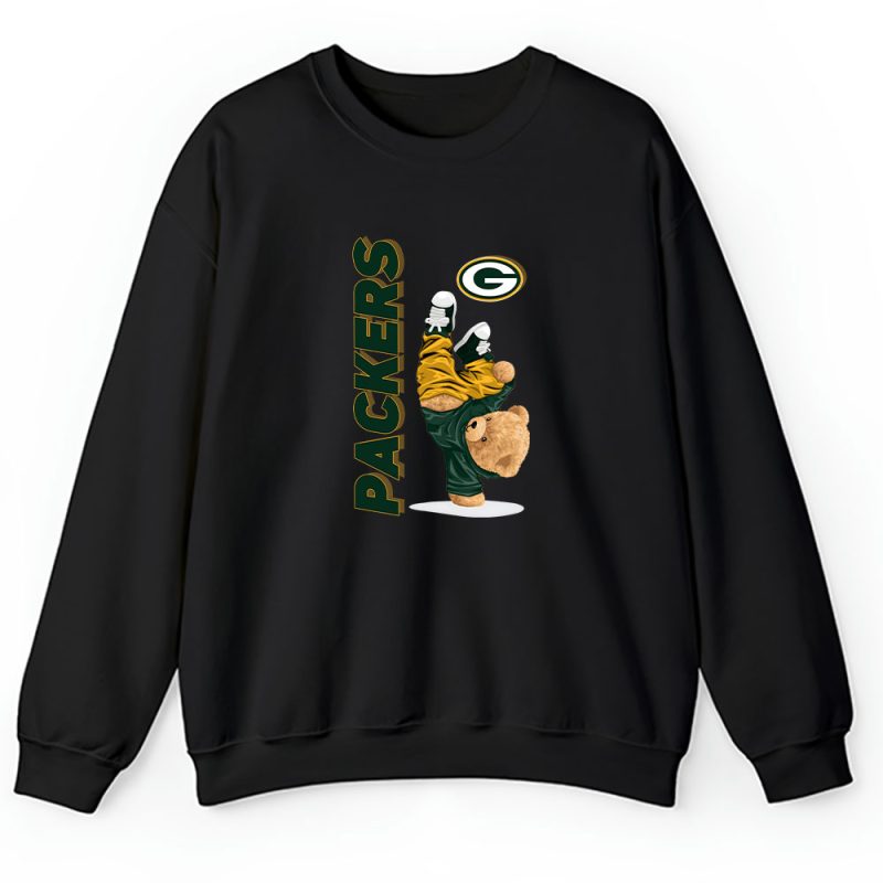 Teddy Bear Hiphop X Green Bay Packers Team NFL American Football Unisex Sweatshirt TAS9204