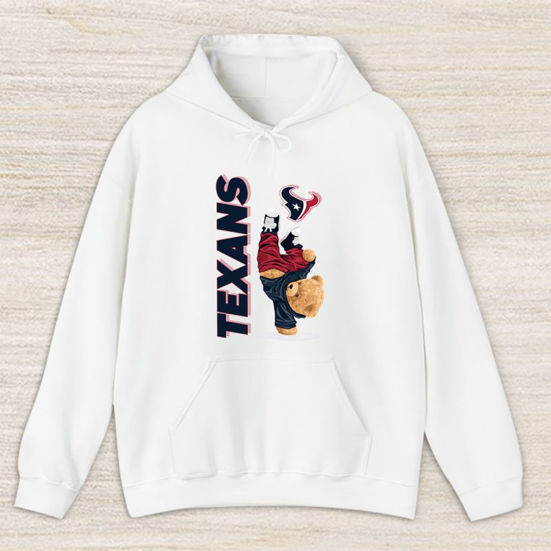 Teddy Bear Hiphop X Houston Texans Team NFL American Football Unisex Hoodie TAH9205