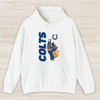 Teddy Bear Hiphop X Indianapolis Colts Team NFL American Football Unisex Hoodie TAH9206