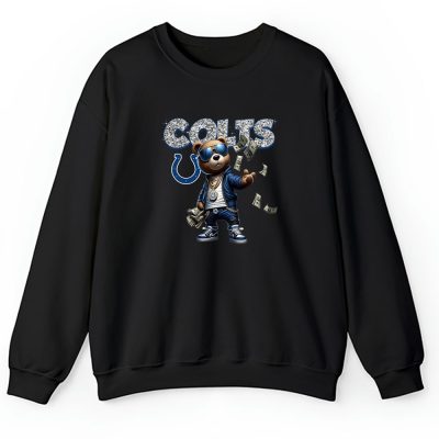 Teddy Bear Hiphop X Indianapolis Colts Team NFL American Football Unisex Sweatshirt TAS8836