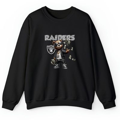 Teddy Bear Hiphop X Las Vegas Raiders Team NFL American Football Unisex Sweatshirt TAS8841