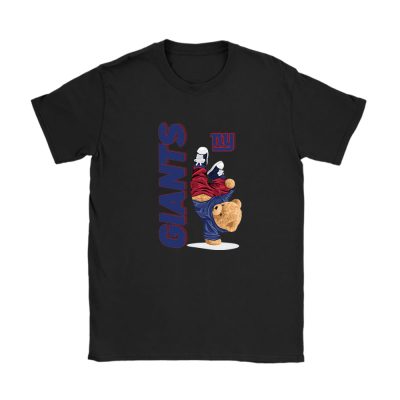 Teddy Bear Hiphop X New York Giants Team NFL American Football Unisex T-Shirt TAT9216