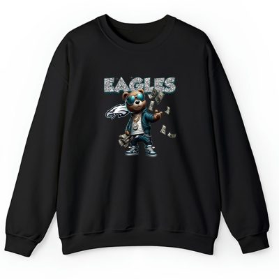 Teddy Bear Hiphop X Philadelphia Eagles Team NFL American Football Unisex Sweatshirt TAS8848