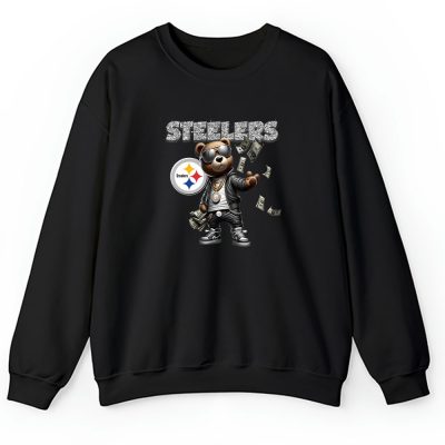 Teddy Bear Hiphop X Pittsburgh Steelers Team NFL American Football Unisex Sweatshirt TAS8849