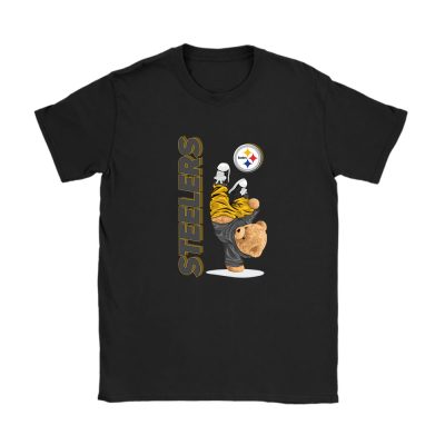 Teddy Bear Hiphop X Pittsburgh Steelers Team NFL American Football Unisex T-Shirt TAT9219