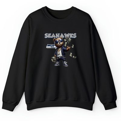 Teddy Bear Hiphop X Seattle Seahawks Team NFL American Football Unisex Sweatshirt TAS8850