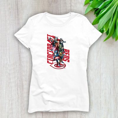 The Avengers MLB Cincinnati Reds Lady T-Shirt Women Tee LTL10205