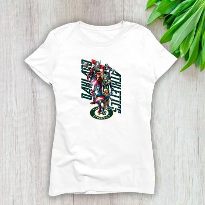 The Avengers MLB Oakland Athletics Lady T-Shirt Women Tee LTL10268