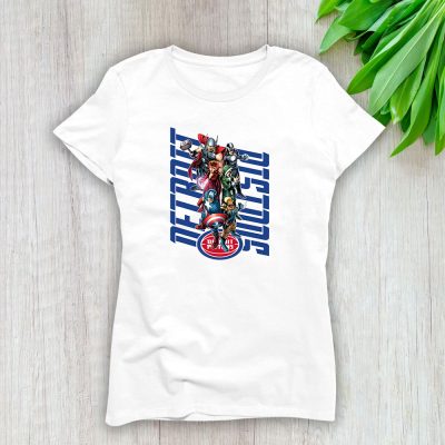 The Avengers NBA Detroit Pistons Lady T-Shirt Women Tee LTL10220