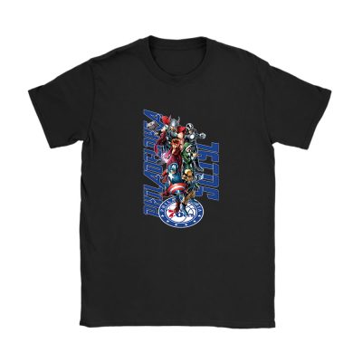 The Avengers NBA Philadelphia 76ers Unisex T-Shirt Cotton Tee TAT10277