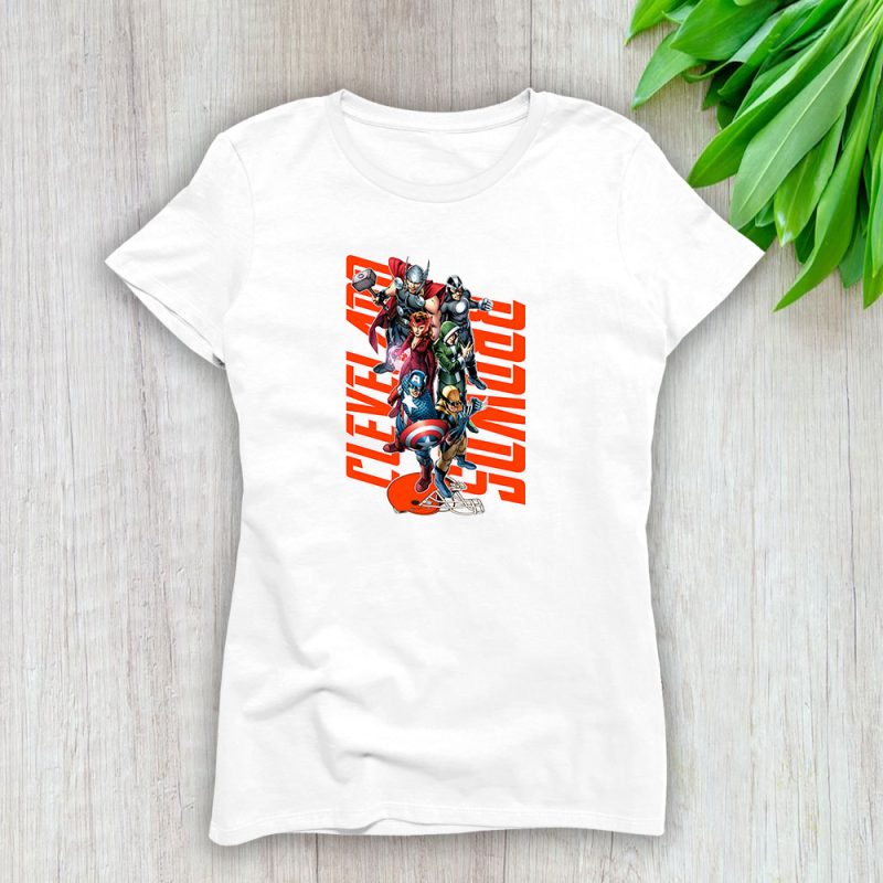 The Avengers NFL Cleveland Browns Lady T-Shirt Women Tee LTL10211