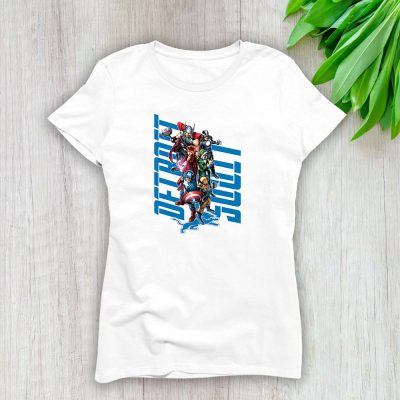 The Avengers NFL Detroit Lions Lady T-Shirt Women Tee LTL10217