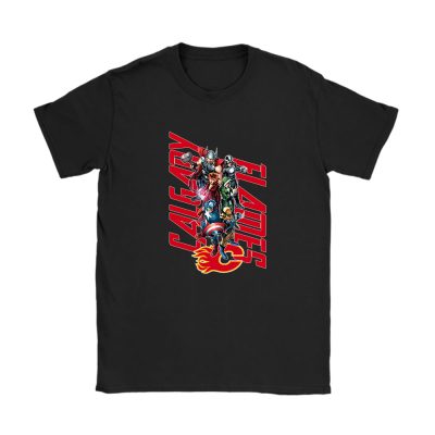 The Avengers NHL Calgary Flames Unisex T-Shirt Cotton Tee TAT10206