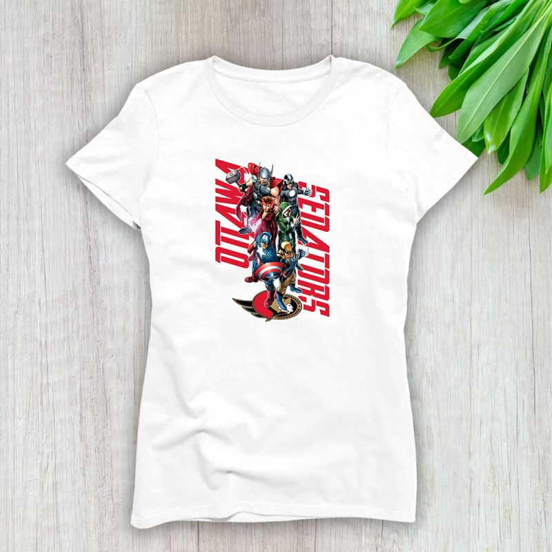 The Avengers NHL Ottawa Senators Lady T-Shirt Women Tee LTL10270