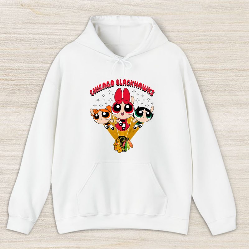 The Powerpuff Girls X Chicago Blackhawks Team X NHL X Hockey Fan Unisex Hoodie TAH6855