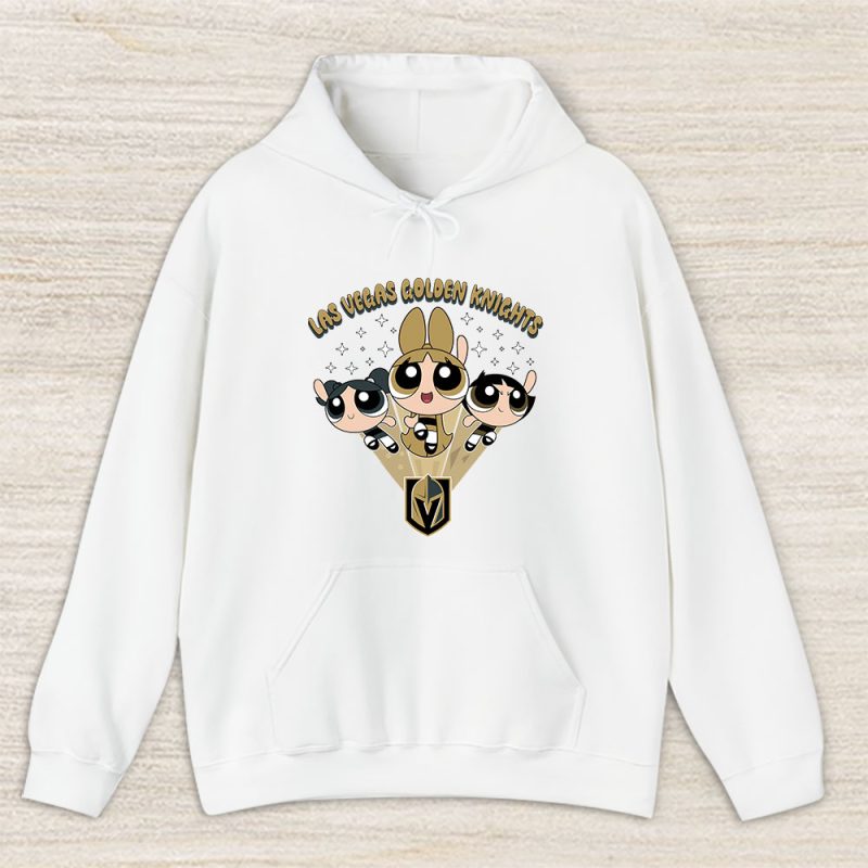 The Powerpuff Girls X Las Vegas Golden Knights Team X NHL X Hockey Fan Unisex Hoodie TAH6859