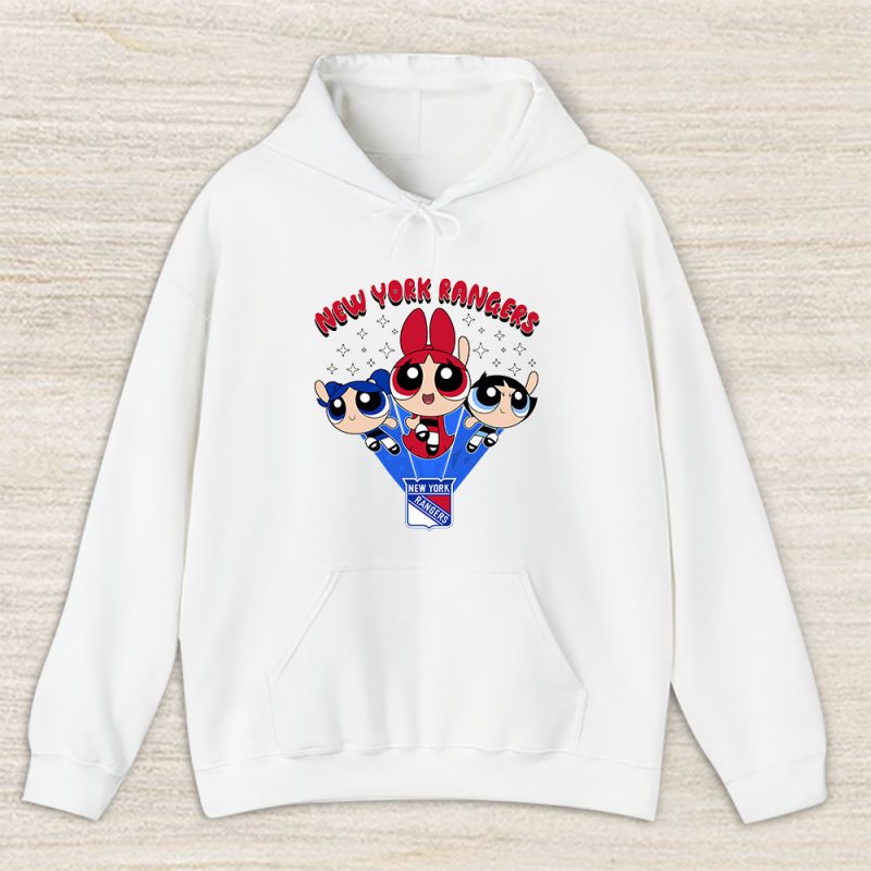 The Powerpuff Girls X New York Rangers Team X NHL X Hockey Fan Unisex Hoodie TAH6863