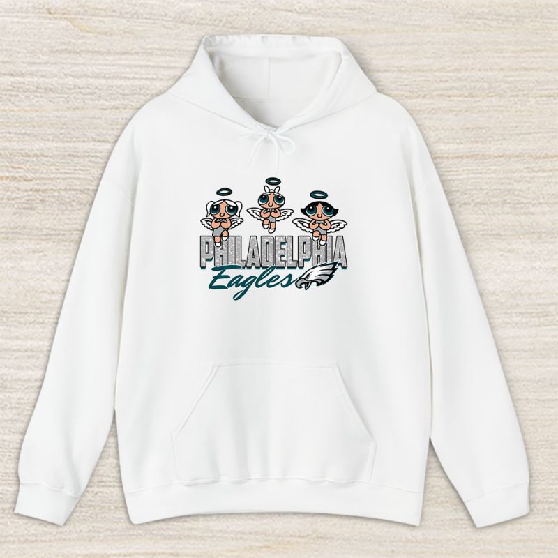 The Powerpuff Girls X Philadelphia Eagles Team X NFL X American Football Unisex Hoodie TAH6849