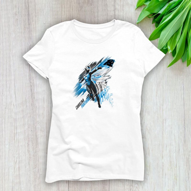 The Wasp NFL Carolina Panthers Lady T-Shirt Women Tee LTL12348