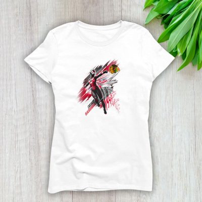The Wasp NHL Chicago Blackhawks Lady T-Shirt Women Tee LTL12337