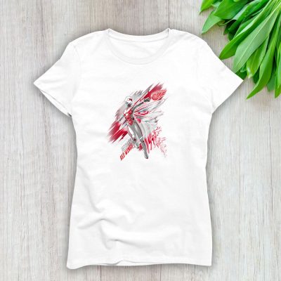 The Wasp NHL Detroit Red Wings Lady T-Shirt Women Tee LTL12359