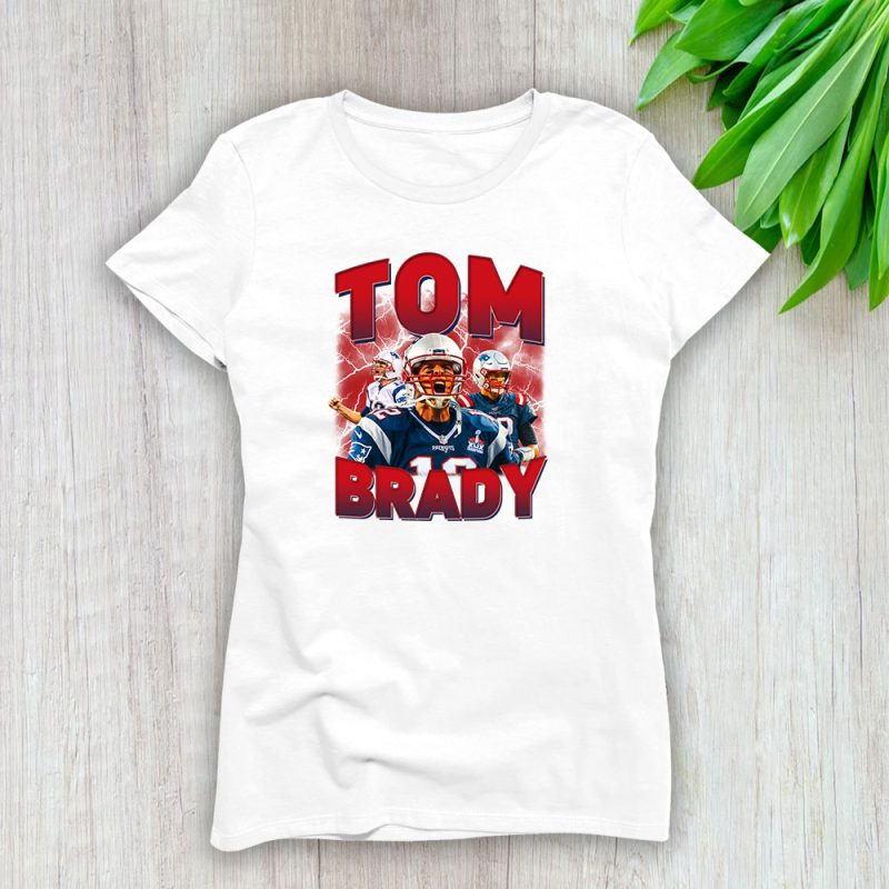 Tom Brady 12 X Tampa Bay Buccaneers Lady T-Shirt Women Tee LTL12825