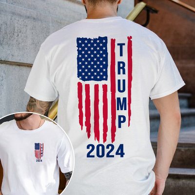 Trump 2024 With America Flag Shirt