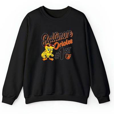 Tweety Bird X Baltimore Orioles Team X MLB X Baseball Fans Unisex Sweatshirt TAS9684