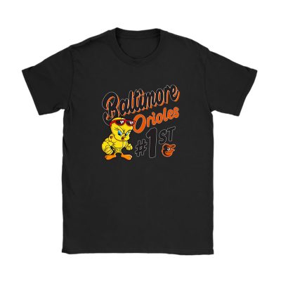 Tweety Bird X Baltimore Orioles Team X MLB X Baseball Fans Unisex T-Shirt Cotton Tee TAT9684