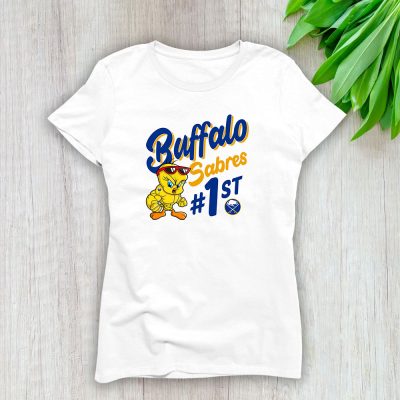 Tweety Bird X Buffalo Sabres Team X NHL X Hockey Fan Lady T-Shirt Women Tee LTL9776