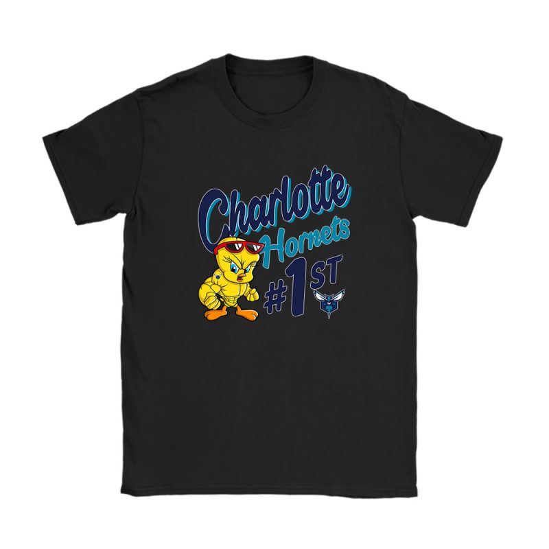 Tweety Bird X Charlotte Hornets Team NBA Basketball Unisex T-Shirt Cotton Tee TAT9717