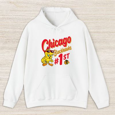 Tweety Bird X Chicago Blackhawks Team X NHL X Hockey Fan Unisex Hoodie TAH9778