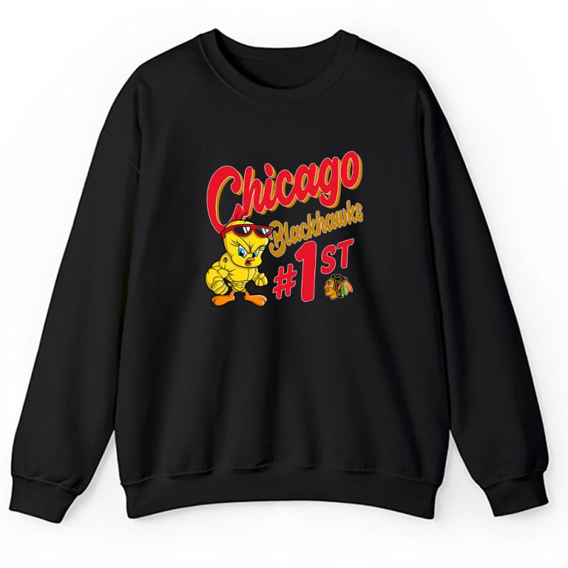 Tweety Bird X Chicago Blackhawks Team X NHL X Hockey Fan Unisex Sweatshirt TAS9778