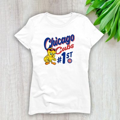 Tweety Bird X Chicago Cubs Team X MLB X Baseball Fans Lady T-Shirt Women Tee LTL9686